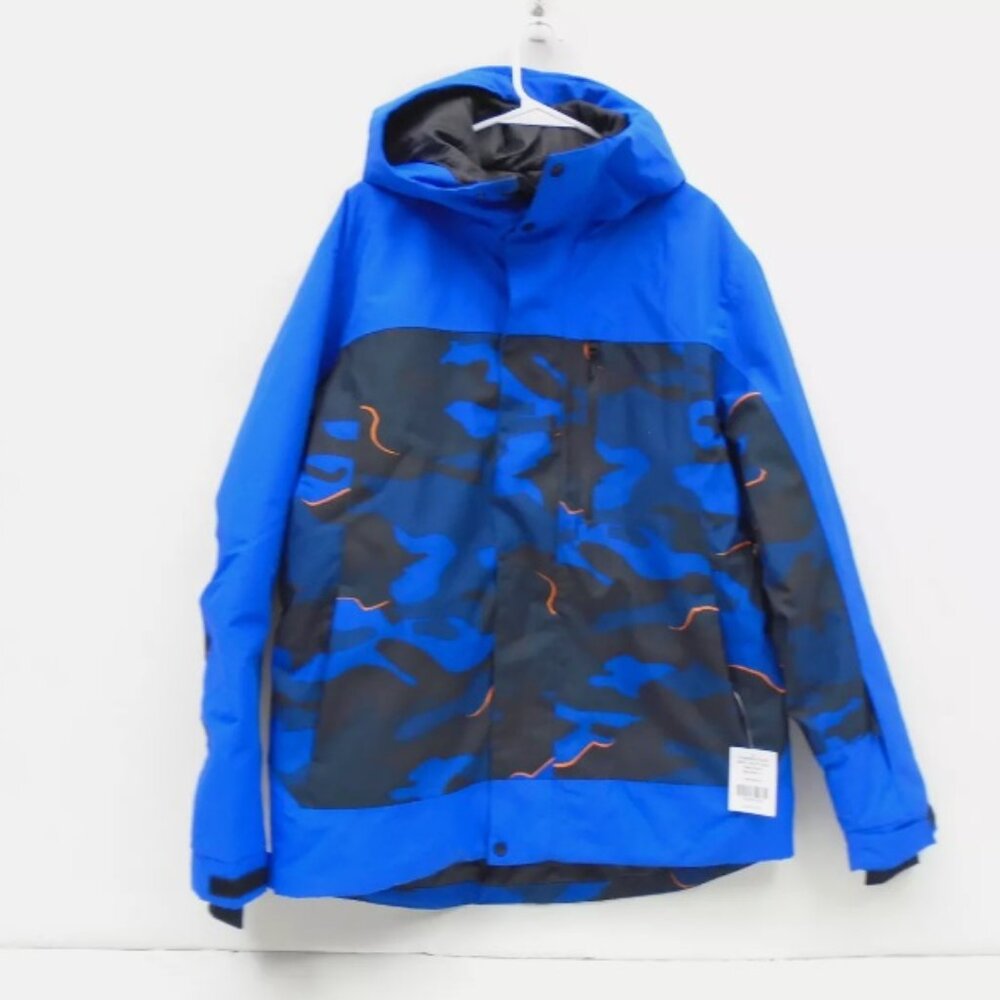 CHAMONIX DOLENT MEN'S MEDIUM BLUE PRINT SNOW JACKET